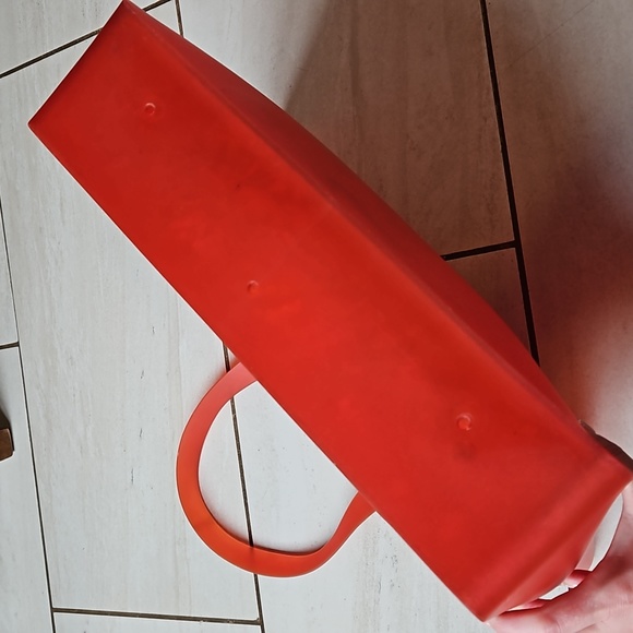 CHANEL XL Logo Jelly Tote Bag Red EUC❣️ - Picture 5 of 10